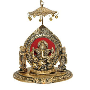 VYOM CURATIONS Precious Items GDK- AL- 032 6 in × 5.5 in × 8 in White Metal