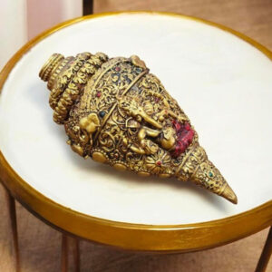 VYOM CURATIONS Precious Items SHAN K-BR- 06 All size available Brass, Silver- plated