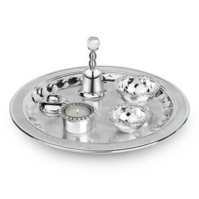 VYOM CURATIONS Precious Items THALI- GS- 013 9 Inches German Silver