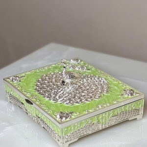 VYOM CURATIONS Precious Items BOX- GS- 023 2 in × 7 in × 9 in German Silver