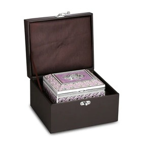 VYOM CURATIONS Precious Items BOX- GS- 027 3.5 in x 4.3 in x 1.9 in German Silver