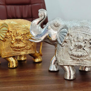 VYOM CURATIONS Precious Items ELP- BR-071 4 In × 5 In × 2 In Brass